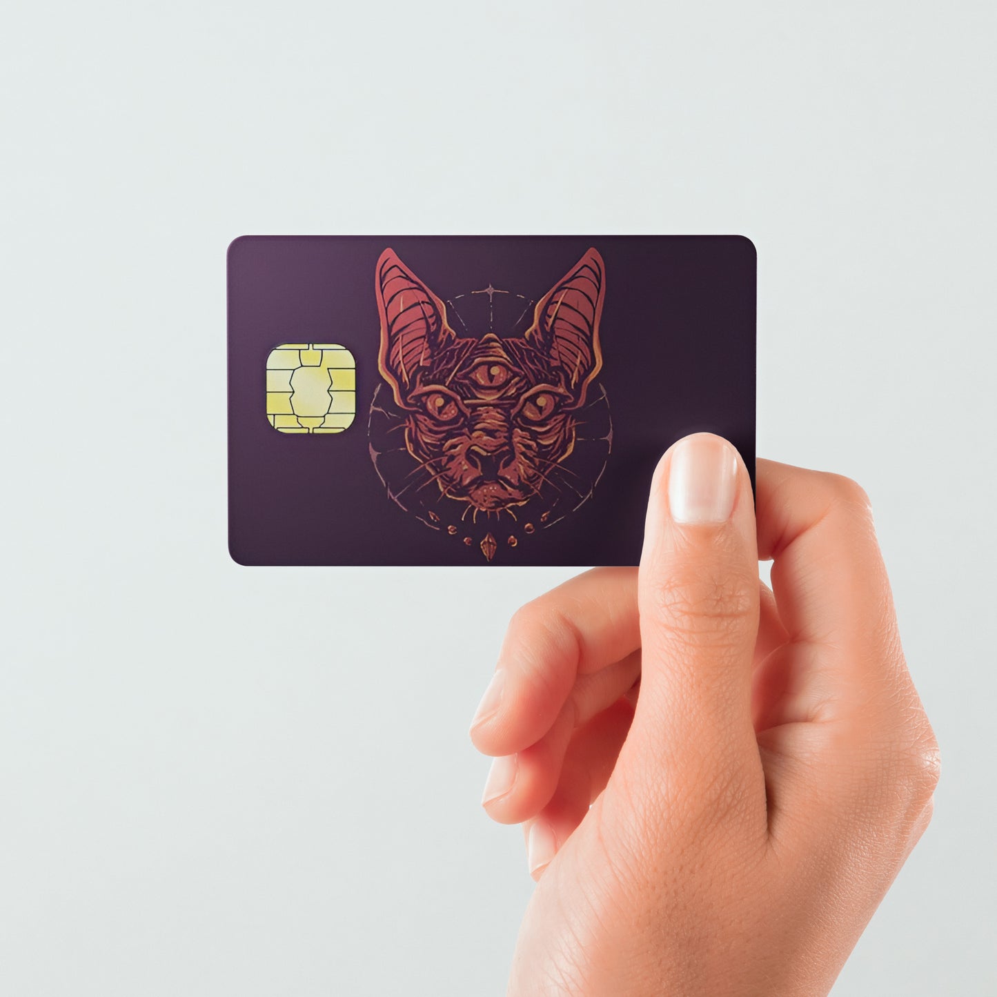 The CAT Custom Vinyl Credit Card Sticker by CC Wraps