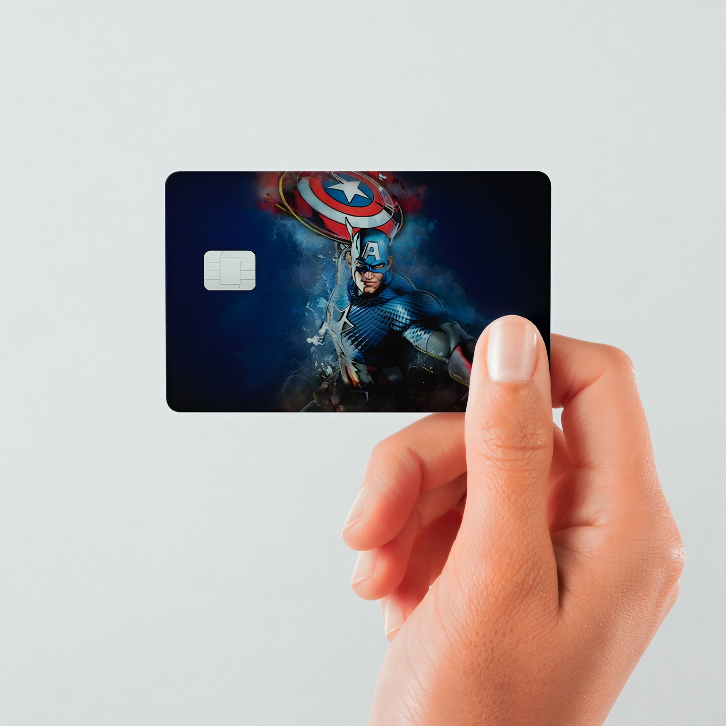 Captain America Custom Vinyl Credit Card Sticker by CC Wraps