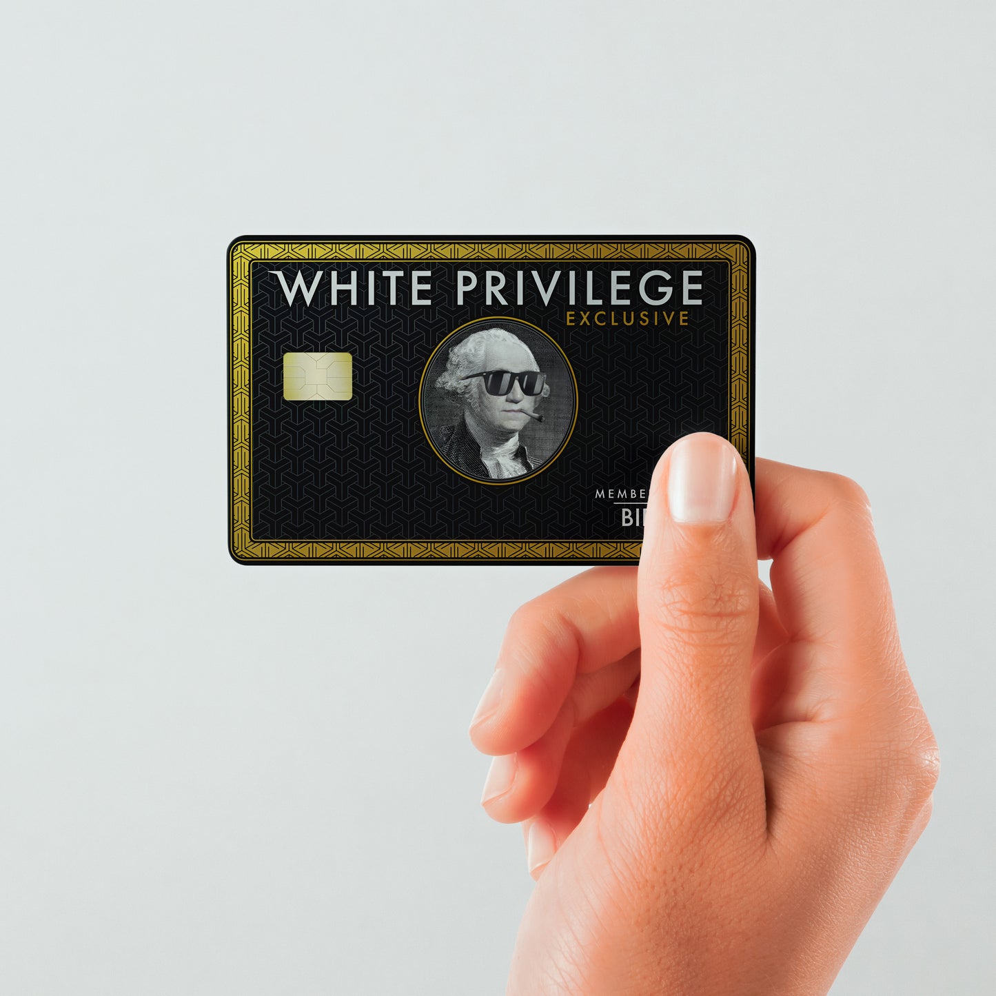 White Privilege Black Custom Vinyl Credit Card Sticker by CC Wraps