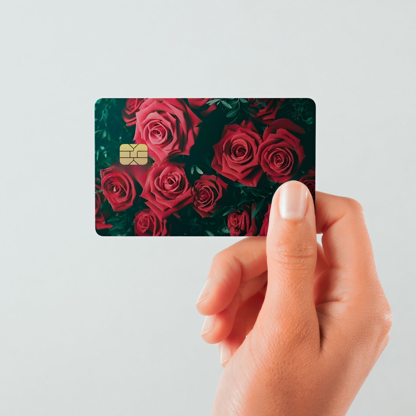 Roses Custom Vinyl Credit Card Sticker by CC Wraps