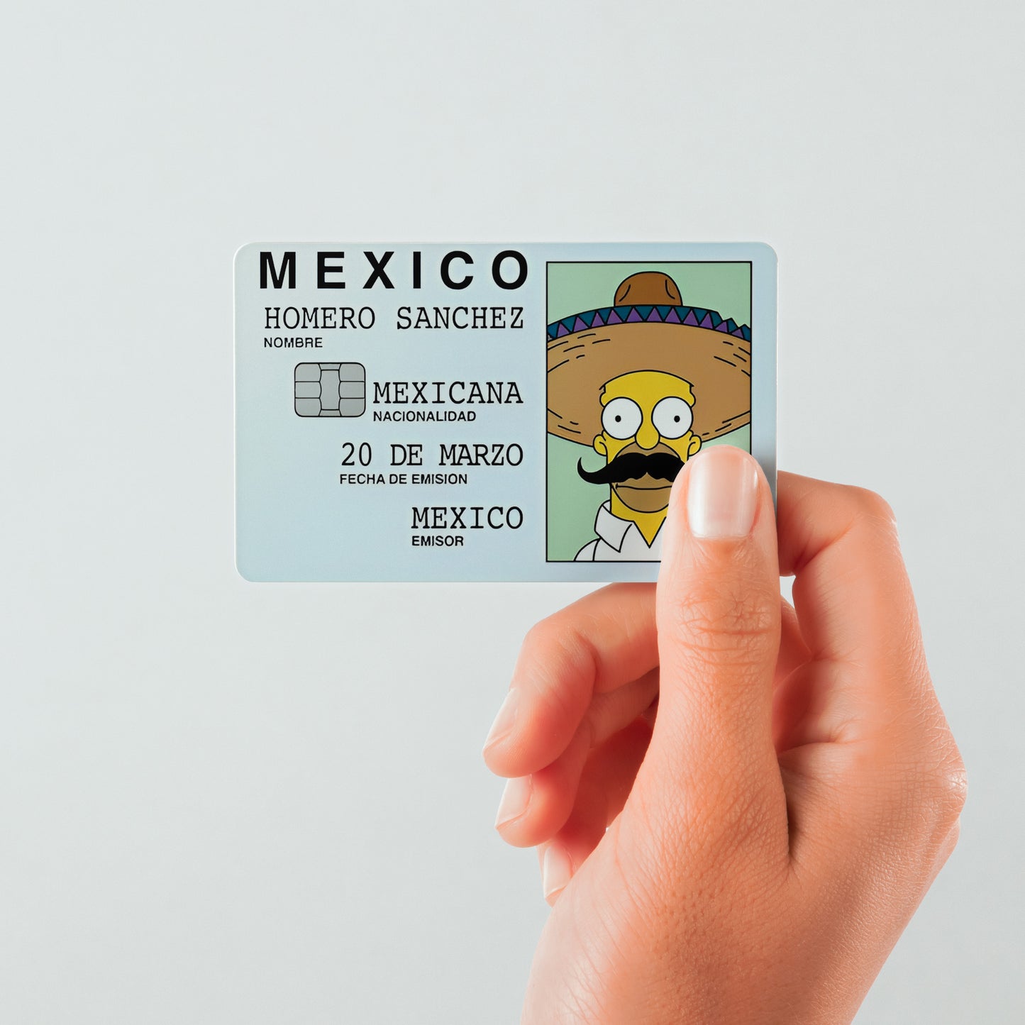 Homero Sanchez Custom Vinyl Credit Card Sticker by CC Wraps