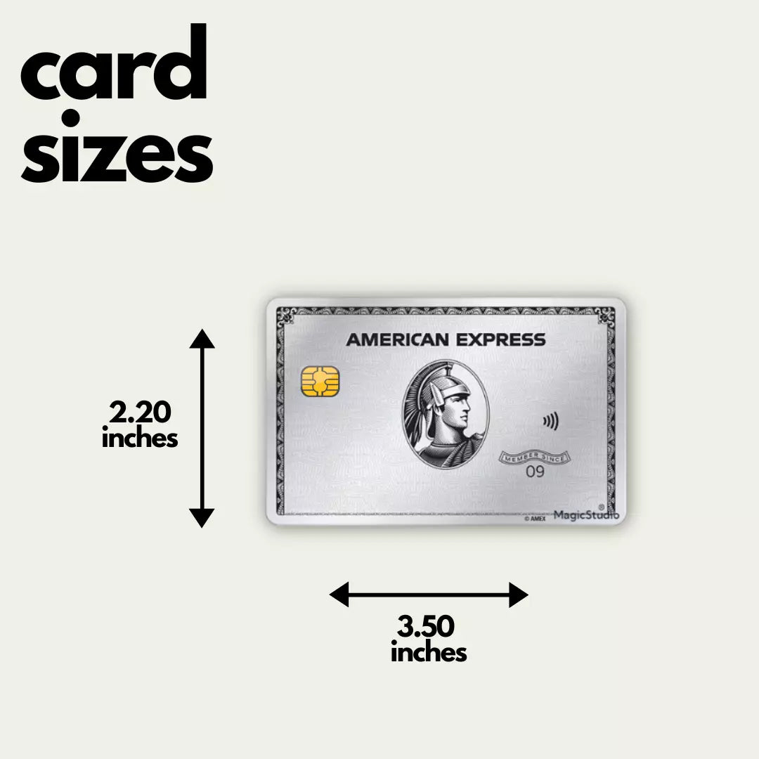 AMEX Custom Vinyl Credit Card Sticker by CC Wraps