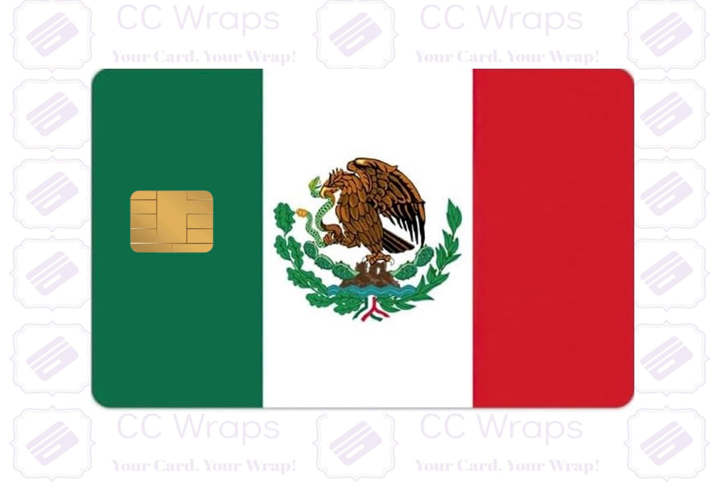 Mexican Express Combo 6-Pack Custom Vinyl Credit Card Sticker by CC Wraps