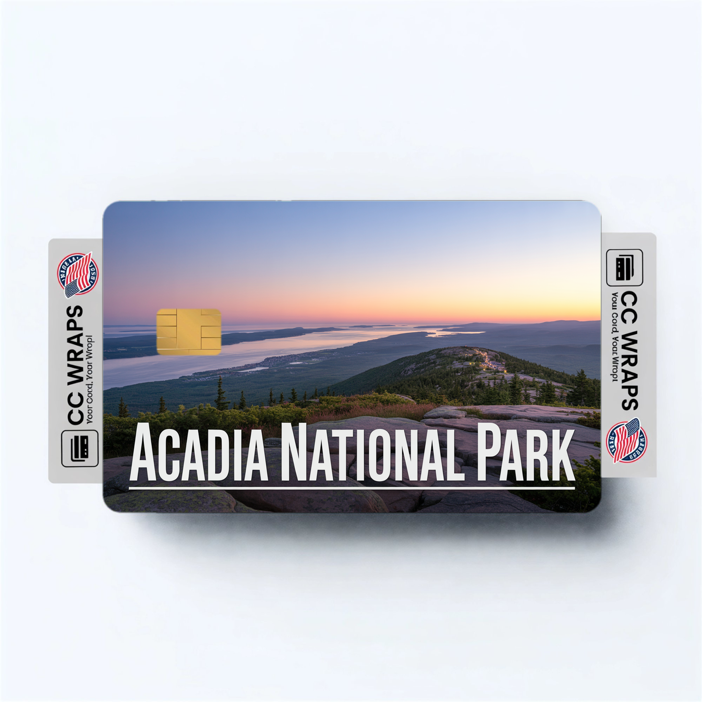 2PK Acadia National Park Credit Card Vinyl Skin Decal