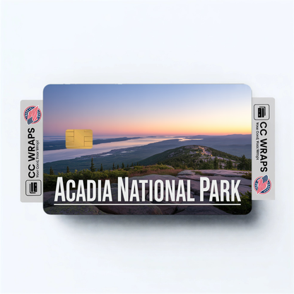 2PK Acadia National Park Credit Card Vinyl Skin Decal
