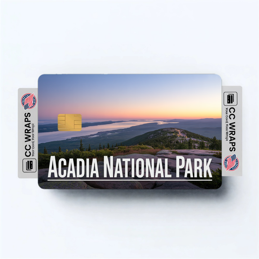 2PK Acadia National Park Credit Card Vinyl Skin Decal