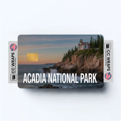 2PK Acadia National Park Credit Card Vinyl Skin Decal