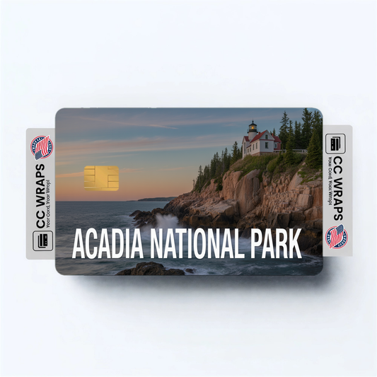 2PK Acadia National Park Credit Card Vinyl Skin Decal