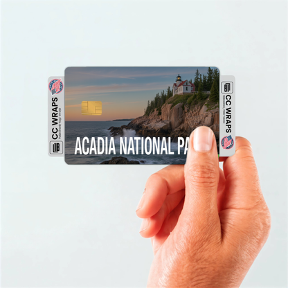 2PK Acadia National Park Credit Card Vinyl Skin Decal