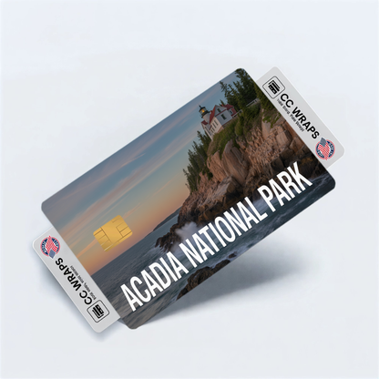 2PK Acadia National Park Credit Card Vinyl Skin Decal