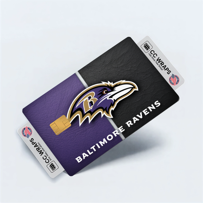 Baltimore Ravens Credit Card Skin Sticker | NFL Debit Card Cover