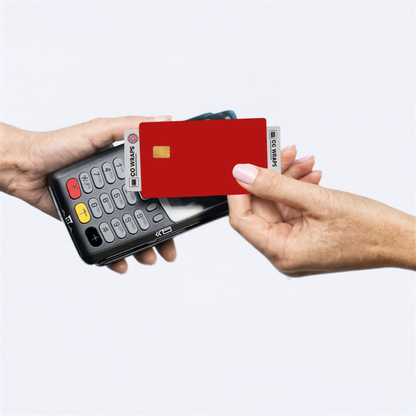 CCWraps Deep Red Credit Card Skin