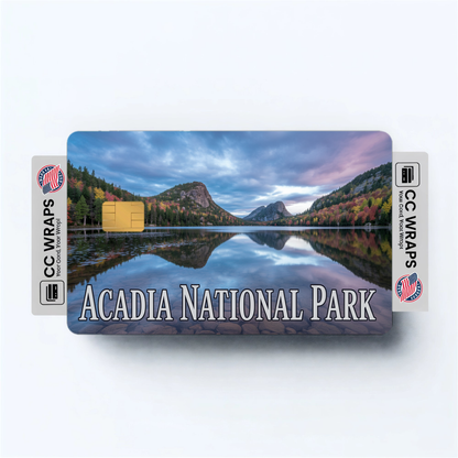 2PK Acadia National Park Credit Card Vinyl Skin Decal