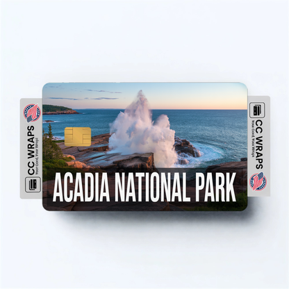 2PK Acadia National Park Credit Card Vinyl Skin Decal