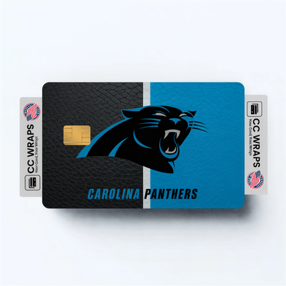 Carolina Panthers Credit Card Skin Sticker | NFL Debit Card Cover