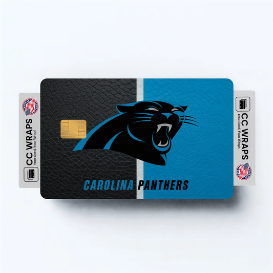 Carolina Panthers Credit Card Skin Sticker | NFL Debit Card Cover