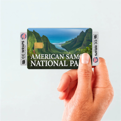 2PK American Samoa National Park Credit Card Vinyl Skin Decal