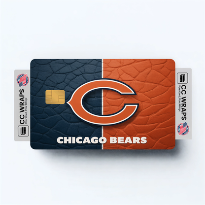 Chicago Bears Credit Card Skin Sticker | NFL Debit Card Cover