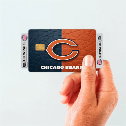 Chicago Bears Credit Card Skin Sticker | NFL Debit Card Cover