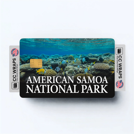2PK American Samoa National Park Credit Card Vinyl Skin Decal