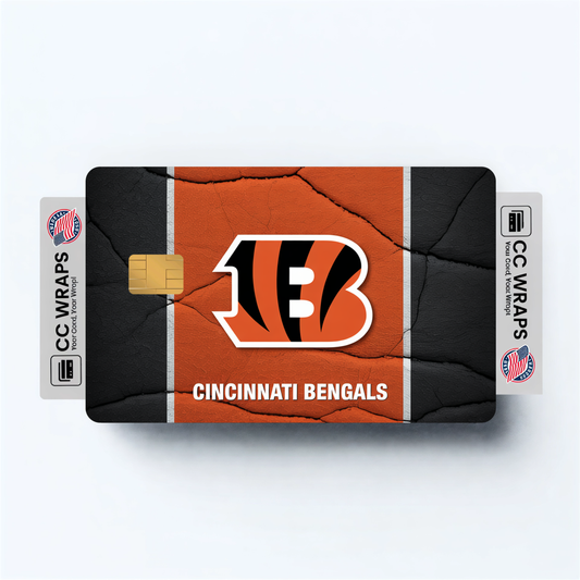 Cincinnati Bengals Credit Card Skin Sticker | NFL Debit Card Cover