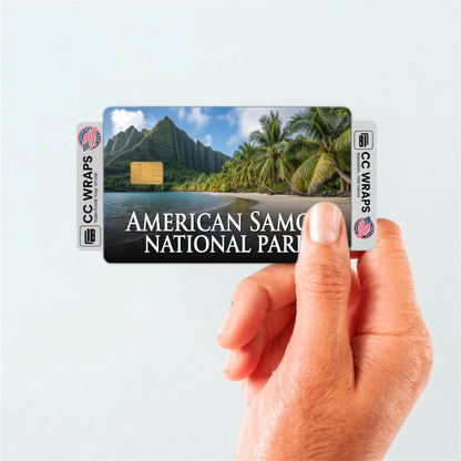 2PK American Samoa National Park Credit Card Vinyl Skin Decal