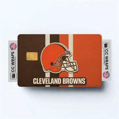 Cleveland Browns Credit Card Skin Sticker | NFL Debit Card Cover