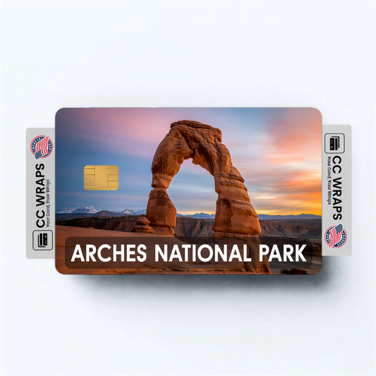 2PK Arches National Park Credit Card Vinyl Skin Decal
