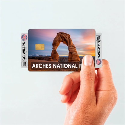 2PK Arches National Park Credit Card Vinyl Skin Decal
