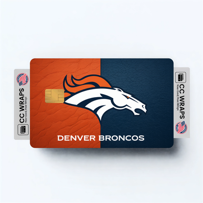Denver Broncos Credit Card Skin Sticker | NFL Debit Card Cover