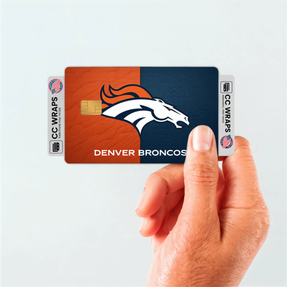 Denver Broncos Credit Card Skin Sticker | NFL Debit Card Cover