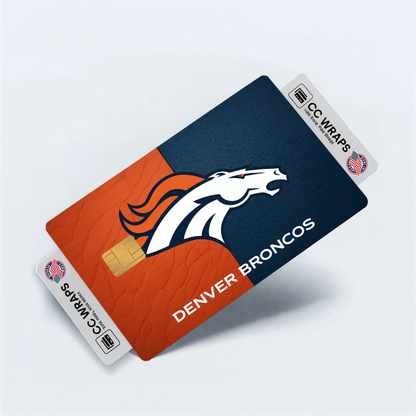 Denver Broncos Credit Card Skin Sticker | NFL Debit Card Cover