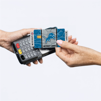 Detroit Lions Credit Card Skin Sticker | NFL Debit Card Cover