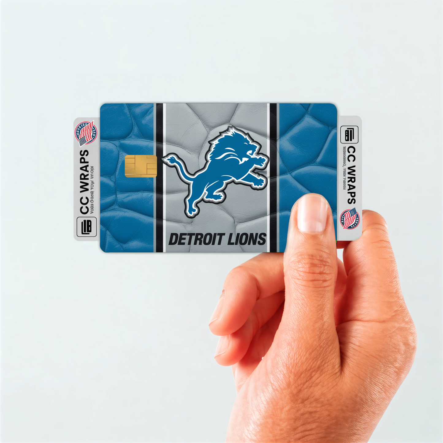 Detroit Lions Credit Card Skin Sticker | NFL Debit Card Cover