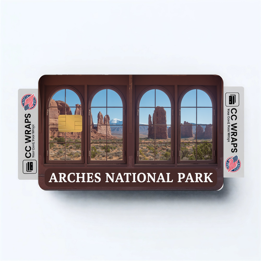 2PK Arches National Park Credit Card Vinyl Skin Decal