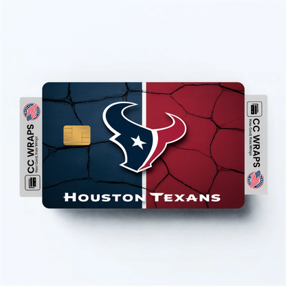 Houston Texans Credit Card Skin Sticker | NFL Debit Card Cover