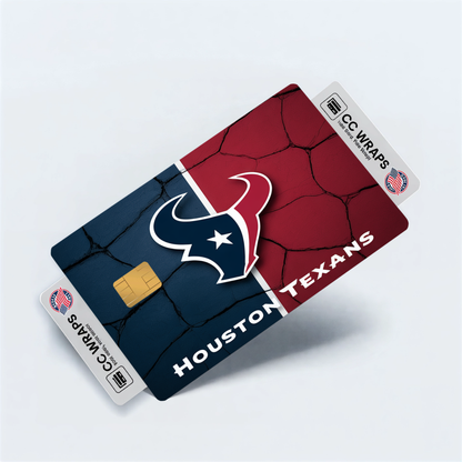 Houston Texans Credit Card Skin Sticker | NFL Debit Card Cover