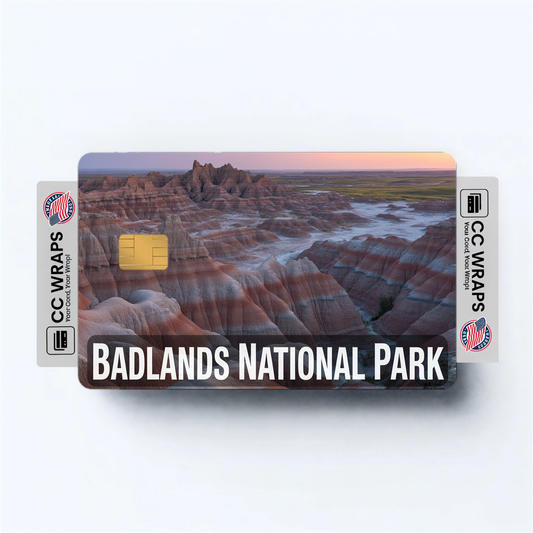 2PK Badlands National Park Credit Card Vinyl Skin Decal