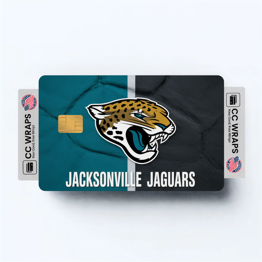 Jacksonville Jaguars Credit Card Skin Sticker | NFL Debit Card Cover