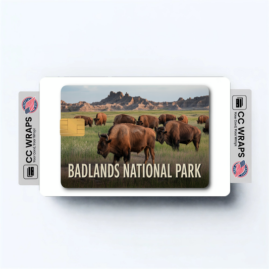2PK Badlands National Park Credit Card Vinyl Skin Decal