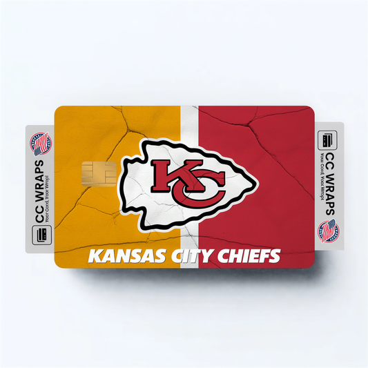 Kansas City Chiefs Credit Card Skin Sticker | NFL Debit Card Cover
