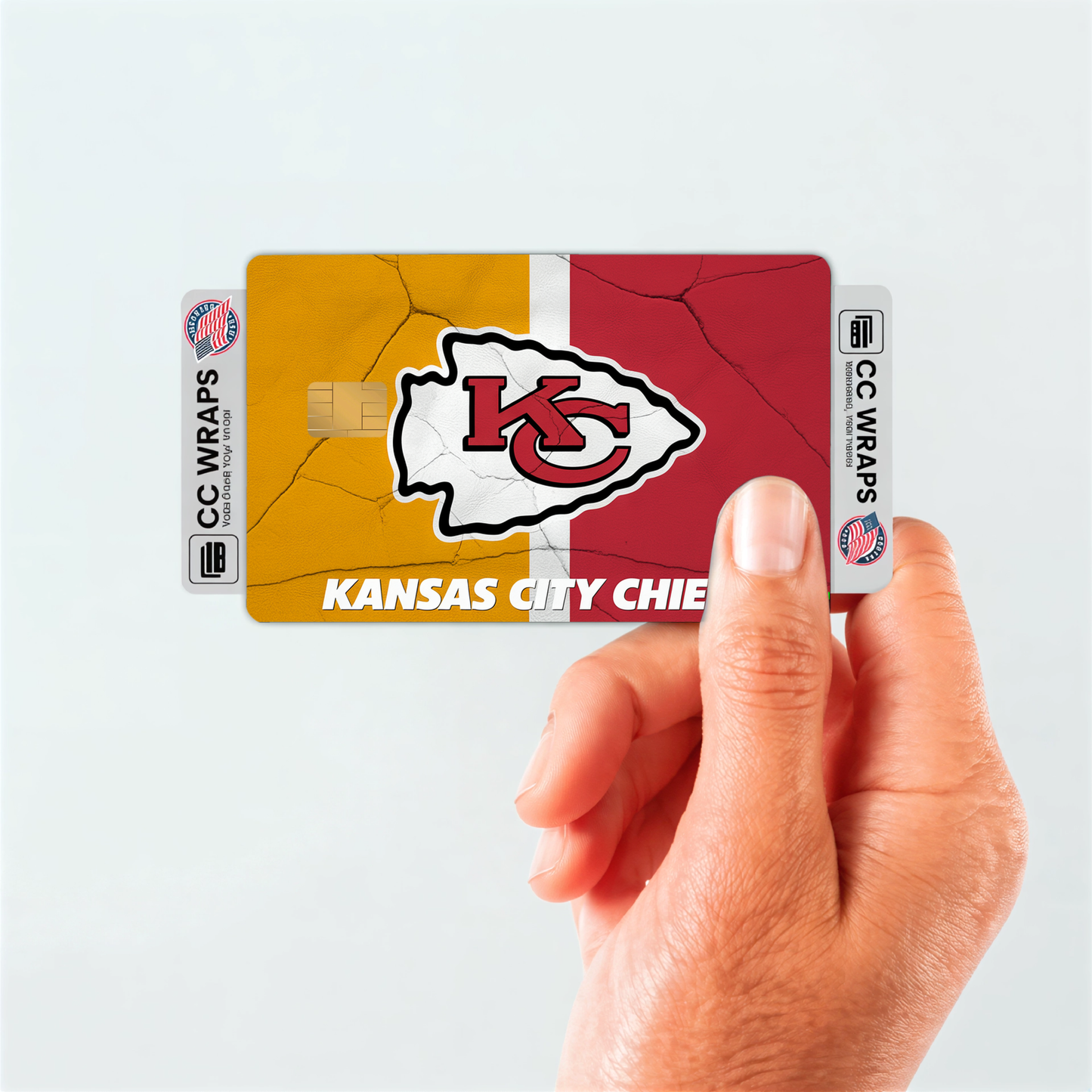 Kansas City Chiefs Credit Card Skin Sticker | NFL Debit Card Cover