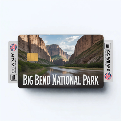 2PK Big Bend National Park Credit Card Vinyl Skin Decal
