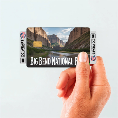 2PK Big Bend National Park Credit Card Vinyl Skin Decal