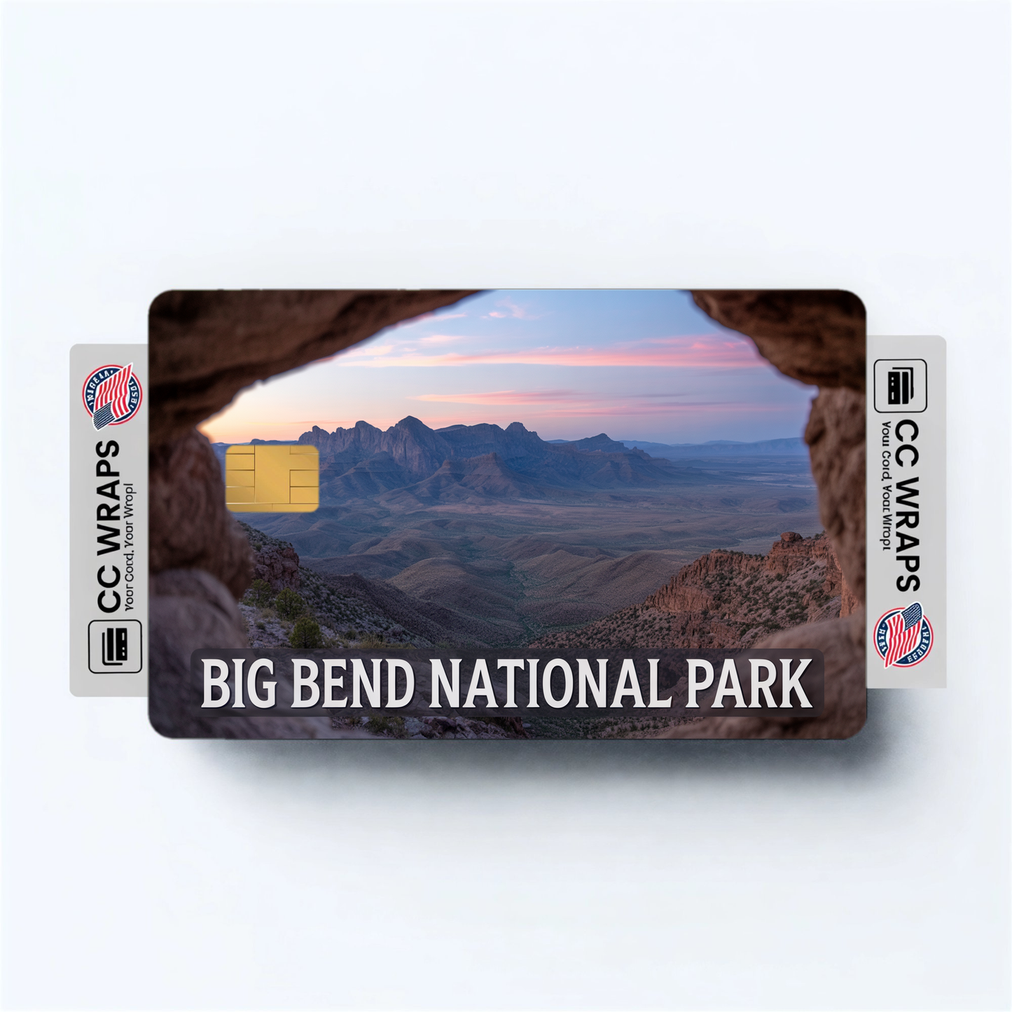 2PK Big Bend National Park Credit Card Vinyl Skin Decal