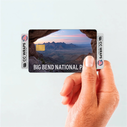 2PK Big Bend National Park Credit Card Vinyl Skin Decal