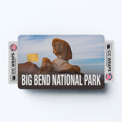 2PK Big Bend National Park Credit Card Vinyl Skin Decal