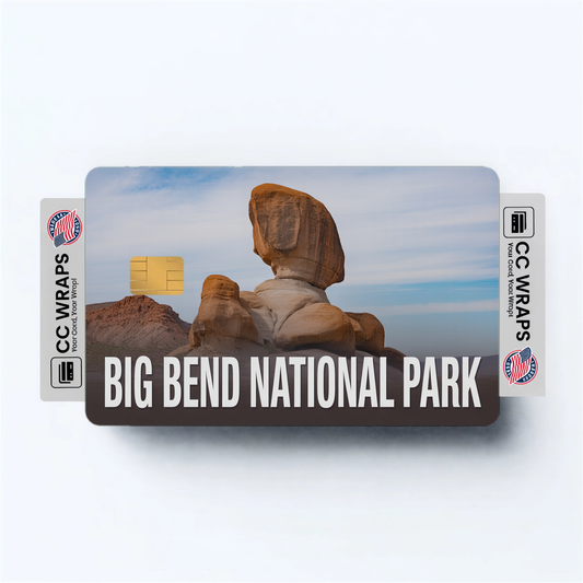 2PK Big Bend National Park Credit Card Vinyl Skin Decal