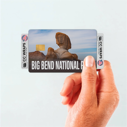 2PK Big Bend National Park Credit Card Vinyl Skin Decal