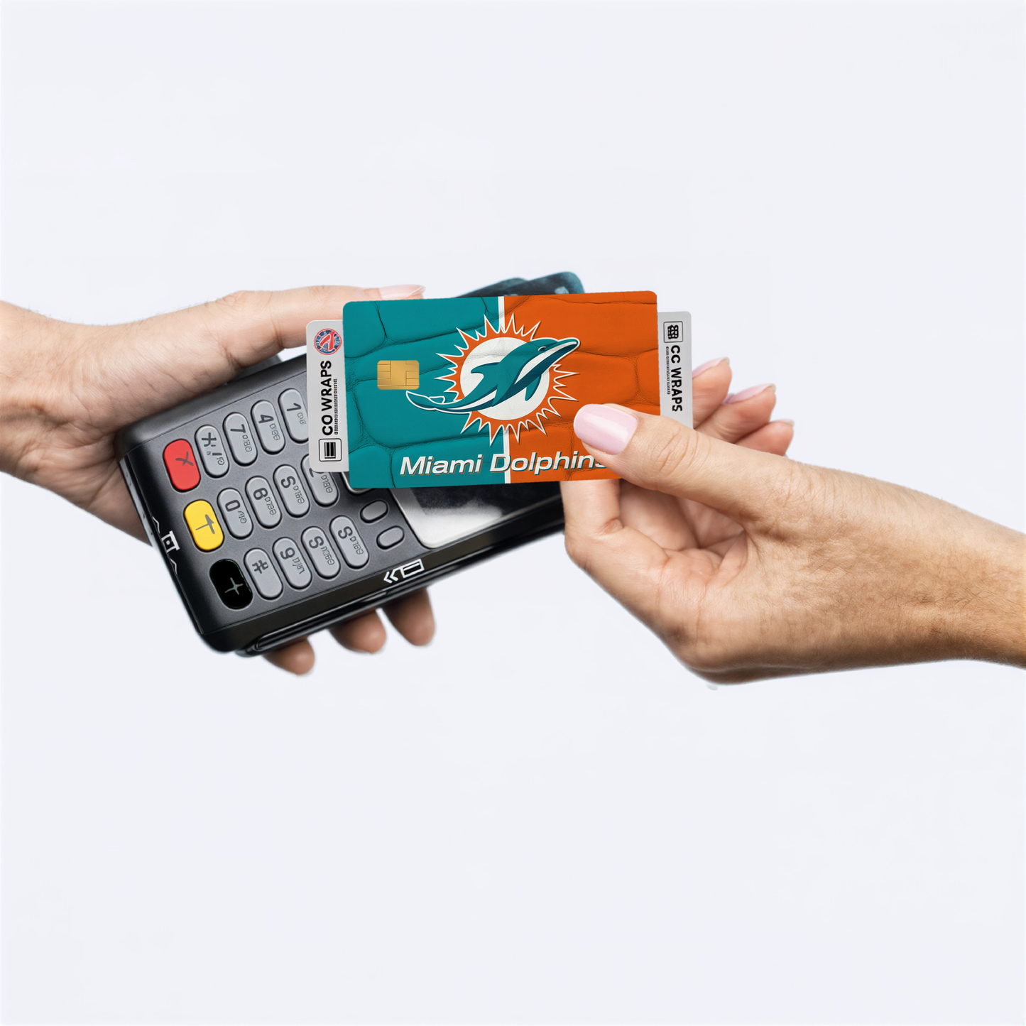 Miami Dolphins Credit Card Skin Sticker | NFL Debit Card Cover